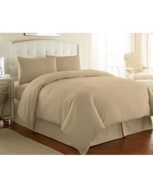 Southshore Fine Linens Ultra-soft Solid Color 3-piece Duvet Cover Set Bedding In Taupe