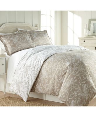 Winter Brush Reversible Down Alt Comforter Set, Full/Queen