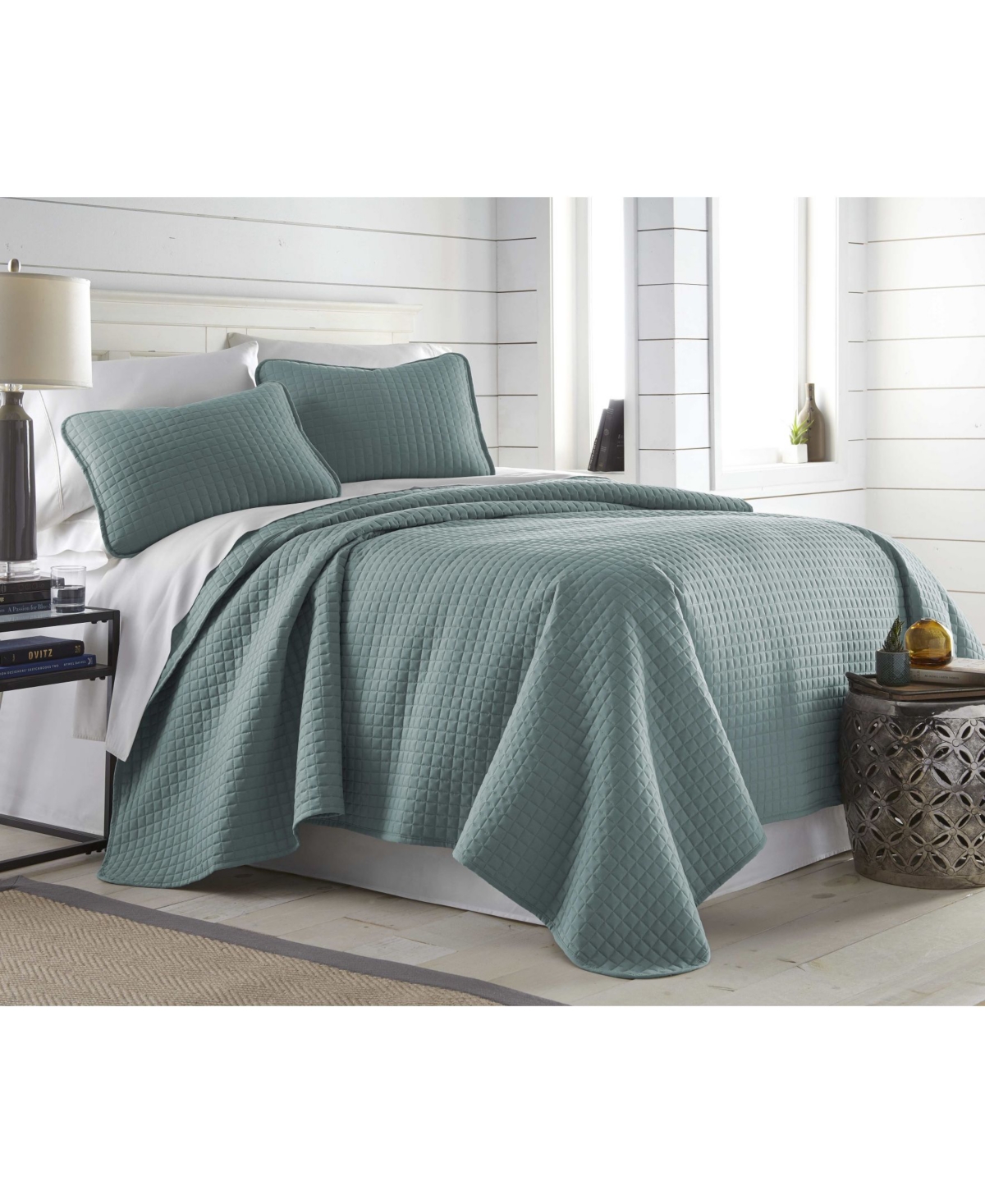 Southshore Fine Linens Oversized Lightweight 2-pc. Quilt Set, Twin In Steel Blue