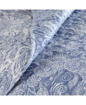 Boho Perfect Paisley Lightweight Reversible Quilt Set, Twin/Twin XL