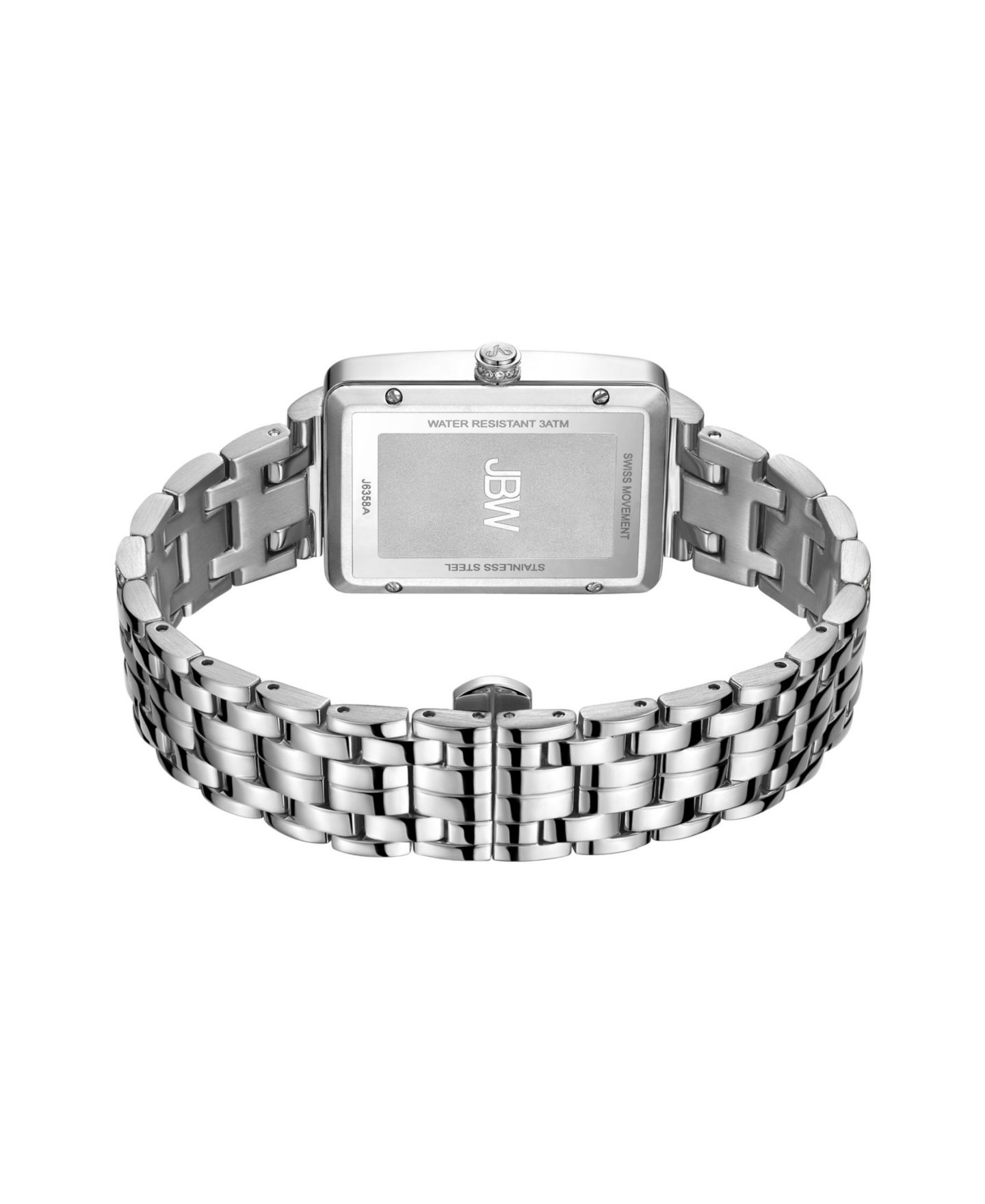 Женские часы Jbw Mink Diamond (1/8 ct.t.w.) Stainless Steel Watch, цвет: Серебряный — фото 2