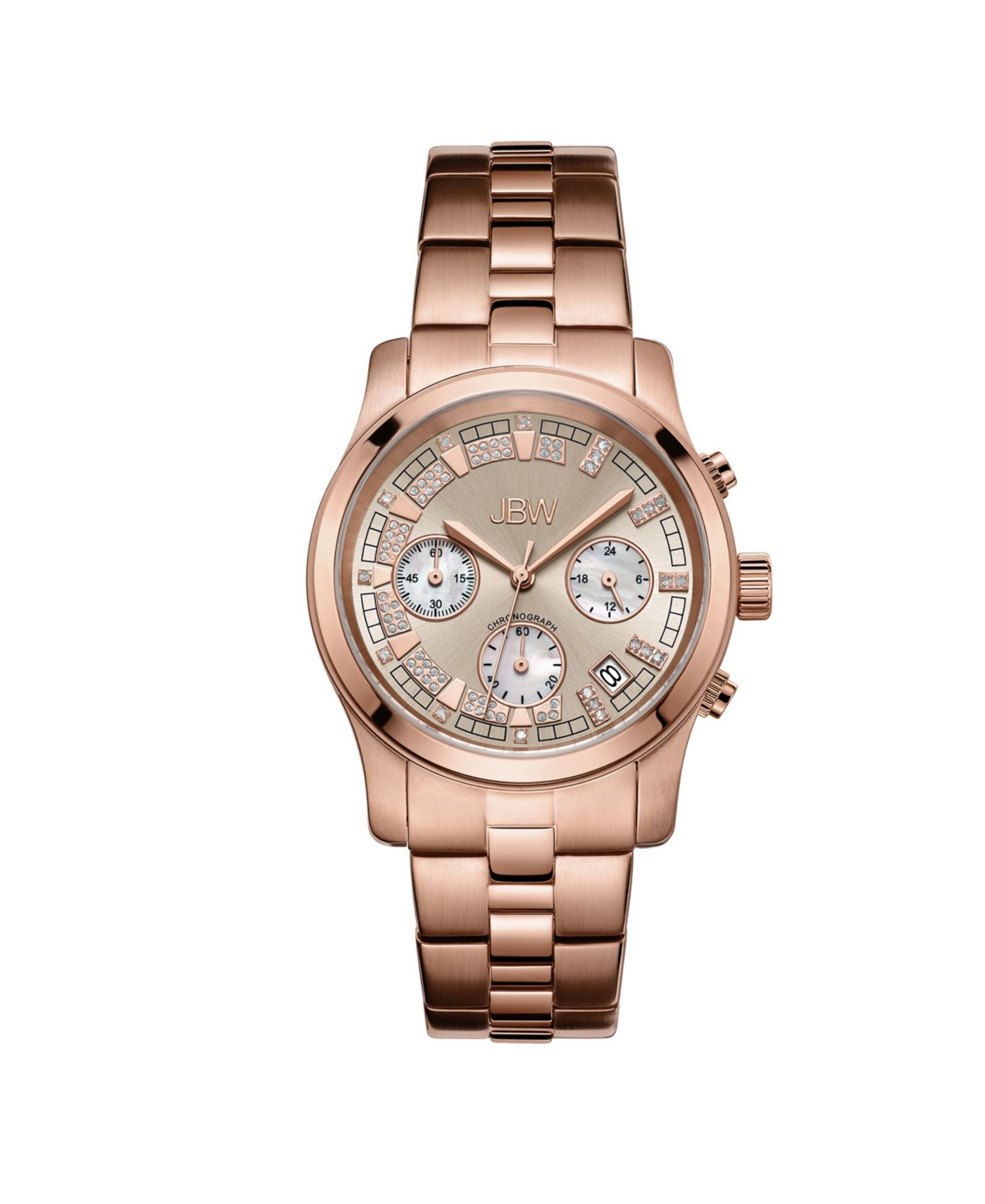 Women's Alessandra Diamond (1/5 ct.t.w.) 18K Rose Gold Plated Stainless Steel Watch - Gold