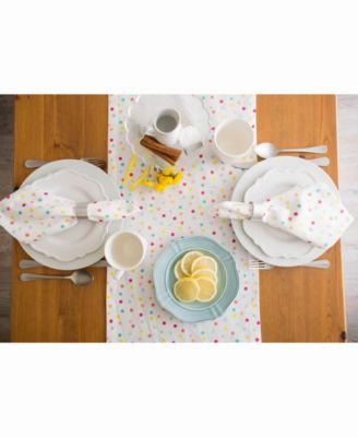 Multi Polka Dots Print Table Runner 14" X 72"