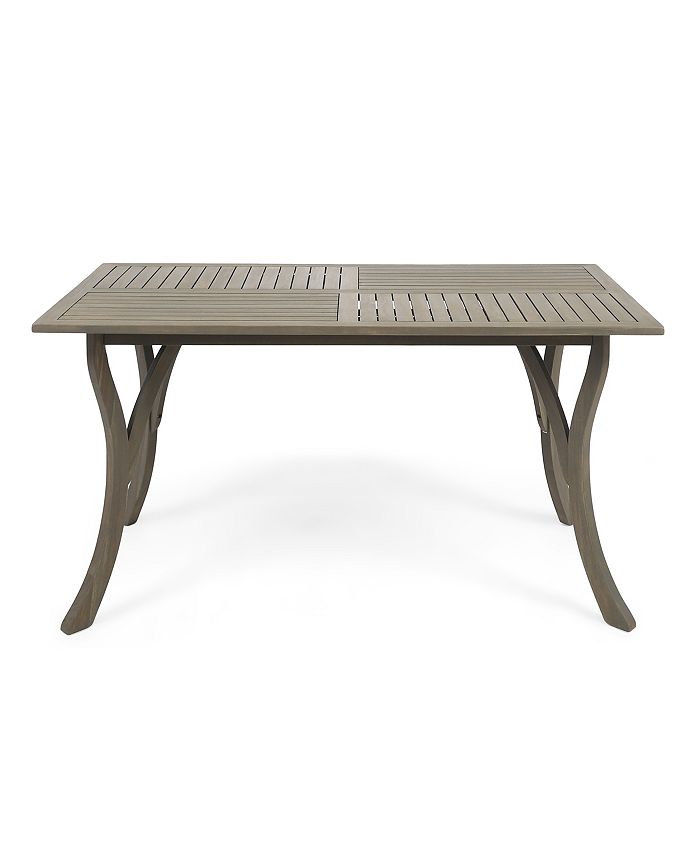 Noble house paul 7 piece outdoor acacia wood dining set clearance