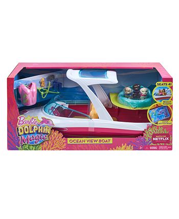 Barbie dolphin magic boat set discount