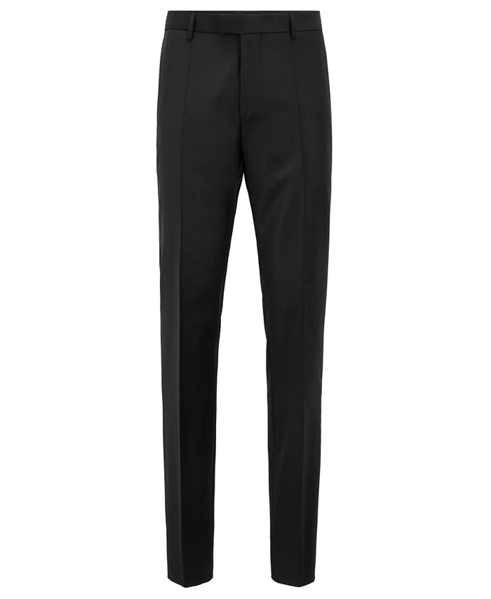 Hugo Boss BOSS Men's T-Glover3 LC Slim-Fit Formal Wool Trousers ...