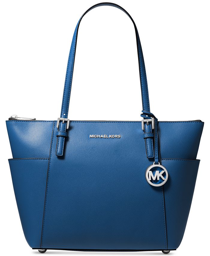 Michael Kors Jet Set Large Crossgrain Leather Tote & Reviews - Handbags &  Accessories - Macy's