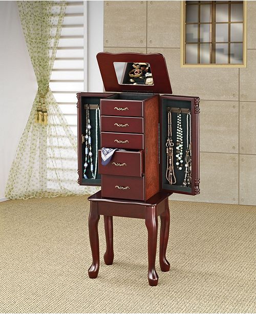 Coaster Home Furnishings Marion 4 Drawer Jewelry Armoire Reviews Furniture Macy S