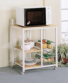 Aamil 3-Shelf Kitchen Cart with 2 Storage Compartments
