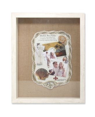 Lawrence Frames Ivory Front Hinged Shadow Box Frame - Burlap Display ...