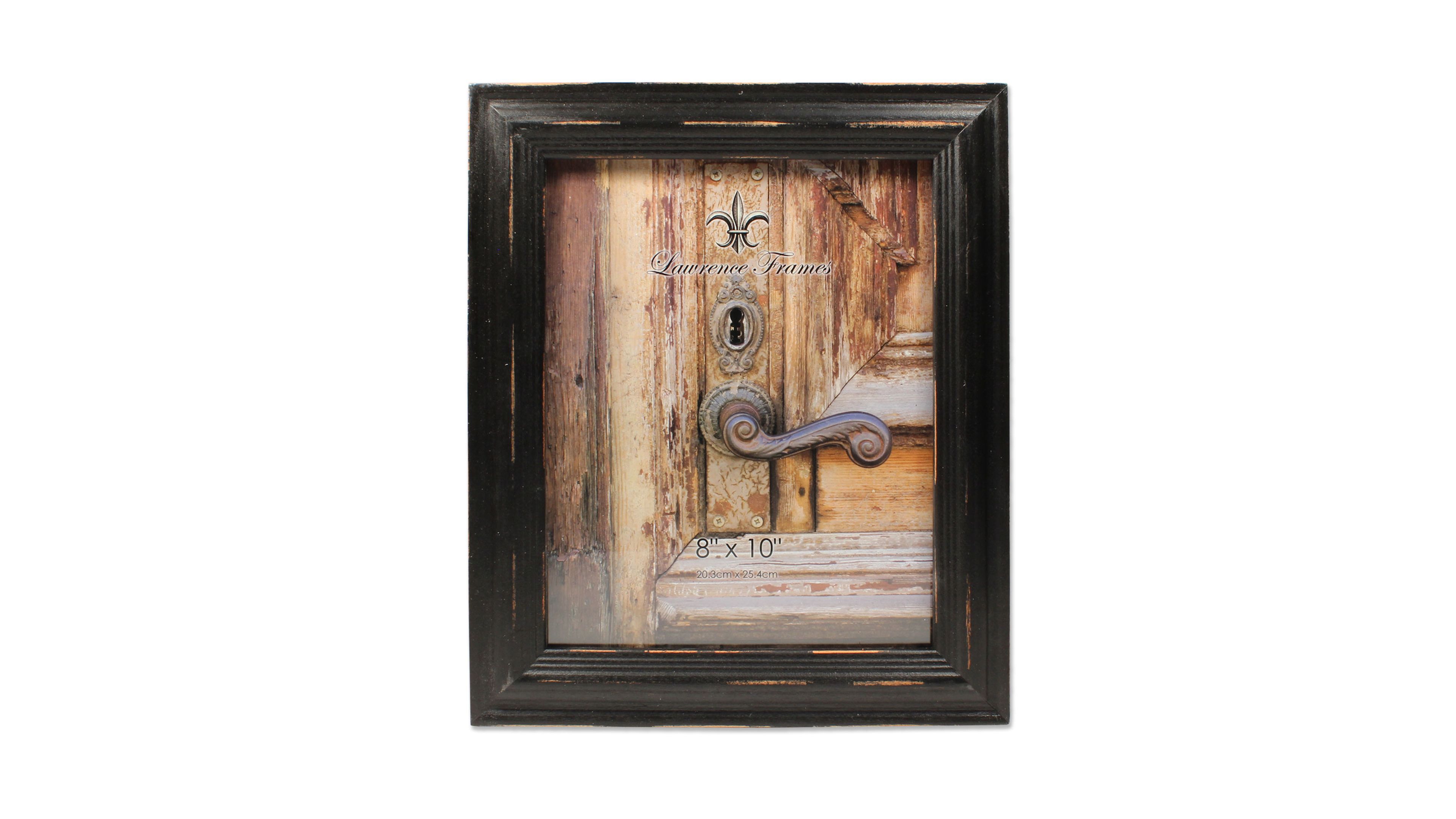 Lawrence Frames Weathered Black Wood Picture Frame - 8" x 10"