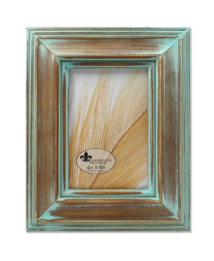 Lawrence Frames Weathered Wood With Verdigris Wash Picture Frame In Brown