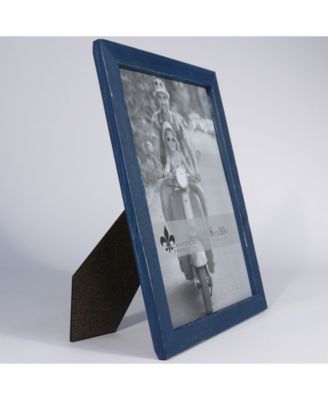 Charlotte Weathered Navy Blue Wood Picture Frame - 8" x 10"