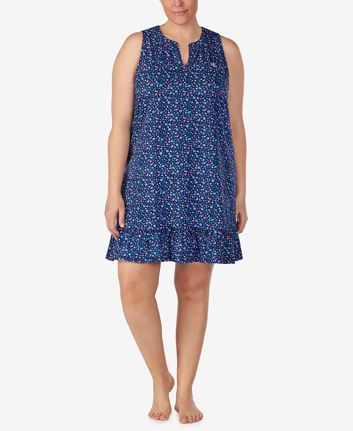 Lauren Ralph Lauren Plus Size Cotton Knit Nightgown Macy's