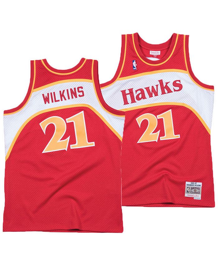 Lids Dominique Wilkins Atlanta Hawks Mitchell & Ness Hardwood Classics Team  Name Number T-Shirt - Red