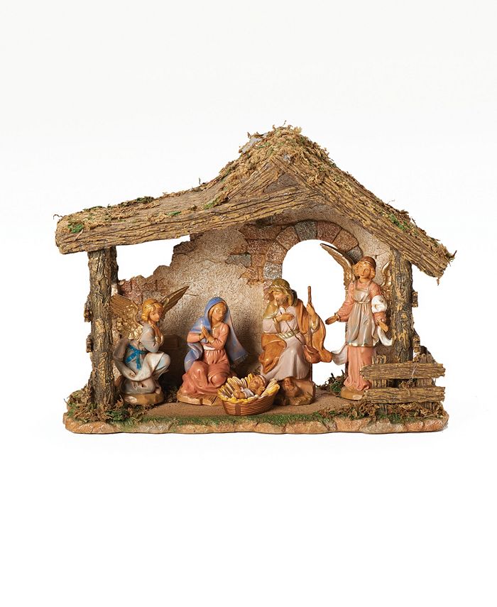 Roman Fontanini 5 Piece Nativity Set with 10 Inch Stable Macy's