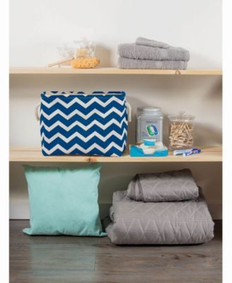 Design Import Storage Bin Chevron, Rectangle