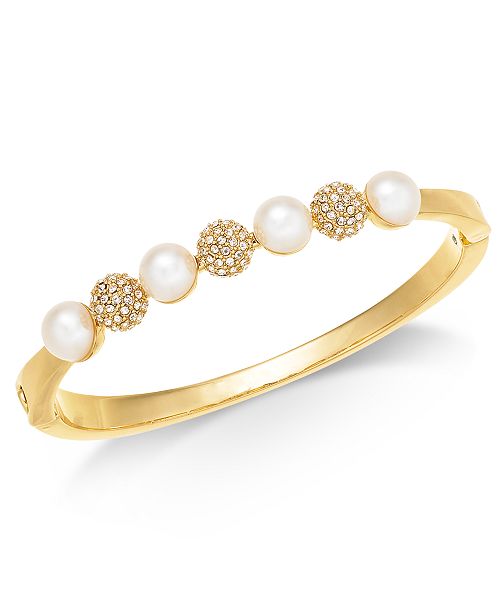 Get Wallpaper Charter Club Gold Tone Imitation Pearl Crystal Fireball Bracelet Desktop Wallpaper Free