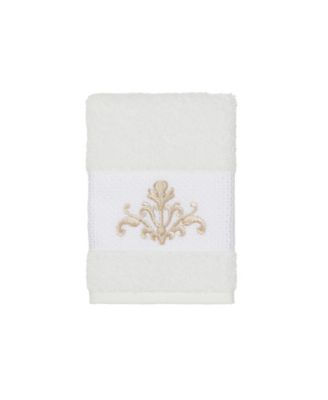 Turkish Cotton Scarlet Embellished Washcloth