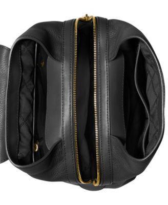Michael Kors Raven Leather Backpack 