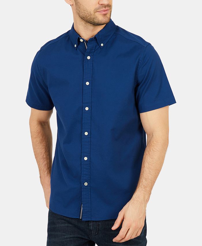 Nautica Men's Short-Sleeve Oxford Shirt, Coastal Pine, XX-Large