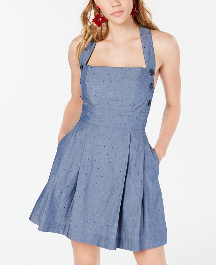 Juniors chambray dress on sale