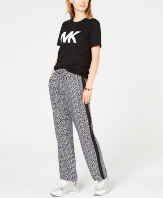 michael kors logo track pants