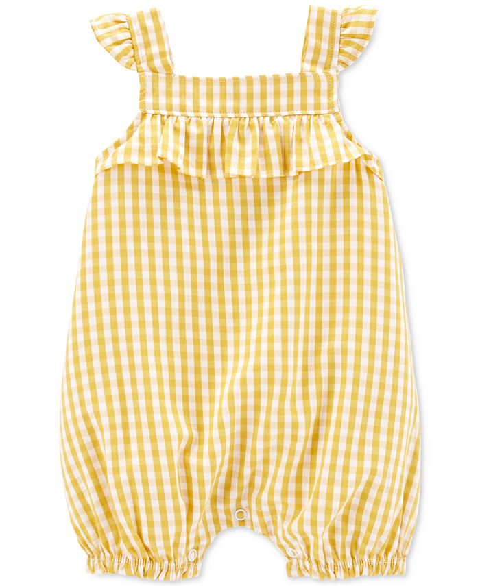 Carter's Baby Girls Gingham Romper Macy's