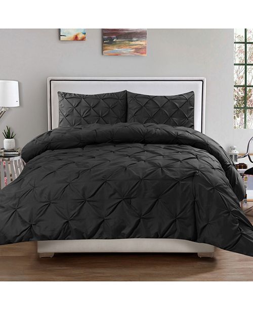 Sweet Home Collection Queen 3 Pc Pintuck Duvet Cover Set Reviews