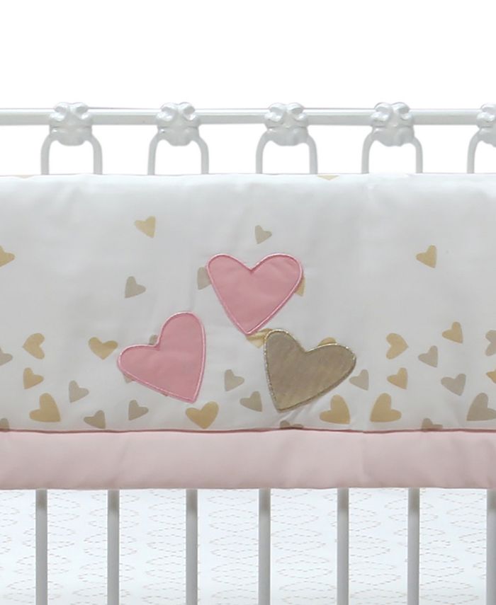 Lambs & Ivy Confetti Heart Crib Rail Cover Macy's