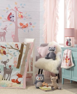 Lambs & Ivy Little Woodland Animals Luxury Minky And Sherpa Baby ...