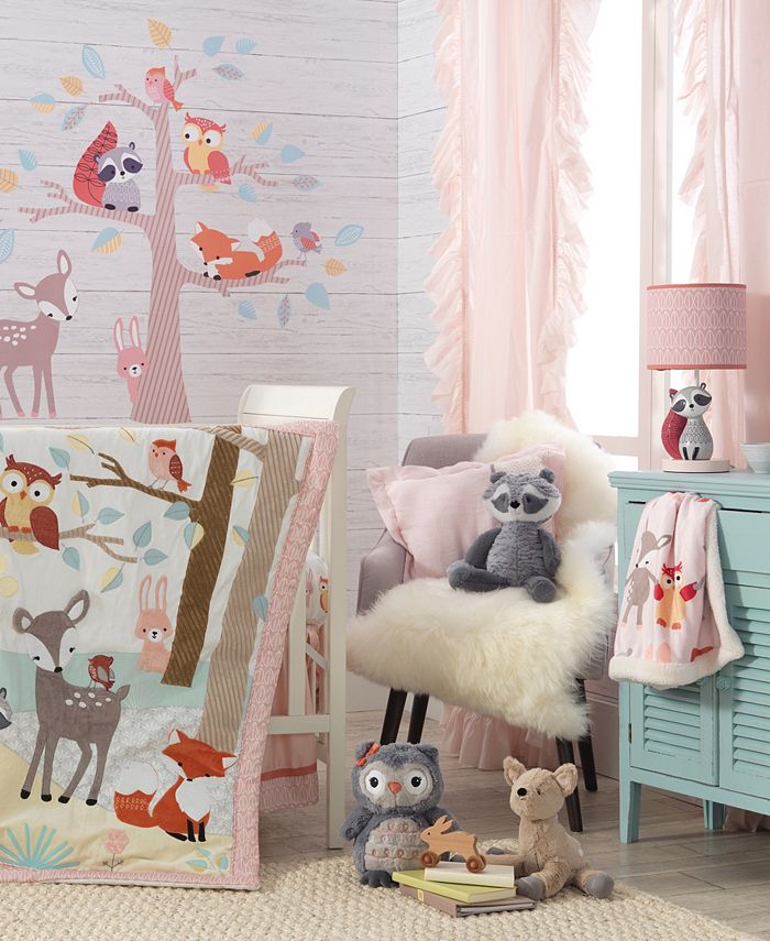 Lambs & Ivy Little Woodland Animals Luxury Minky and Sherpa Baby