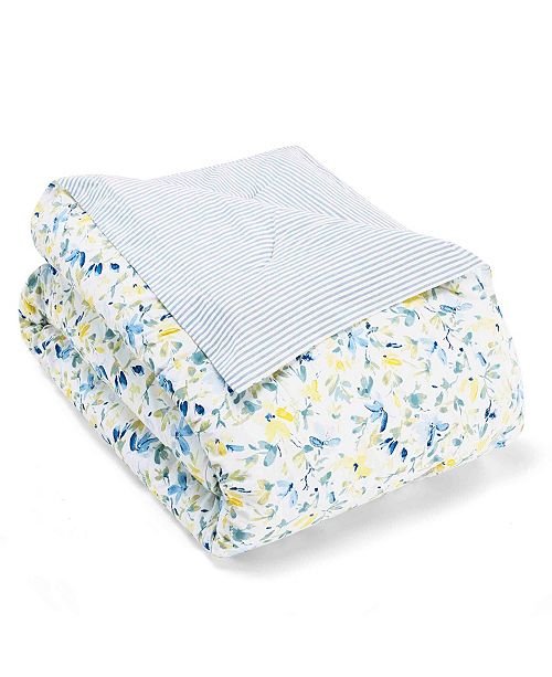 Laura Ashley Nora Sun Blue Comforter Bonus Set, Twin ...