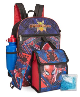 spiderman backpack with lunch bag