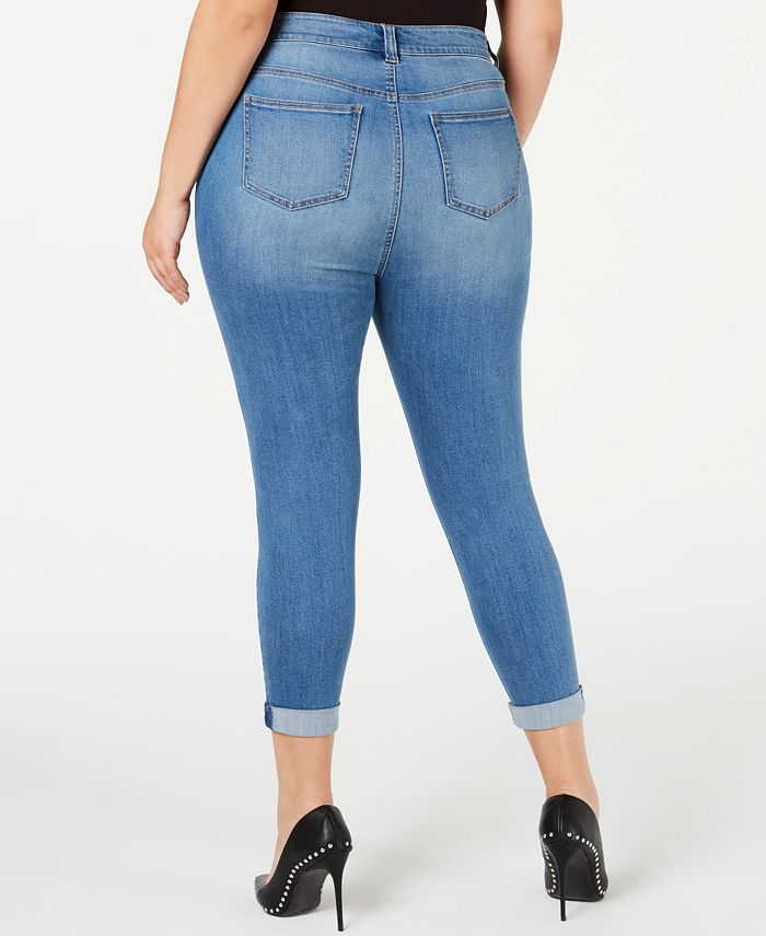 Celebrity Pink Trendy Plus Size Cropped Skinny Jeans - Macy's