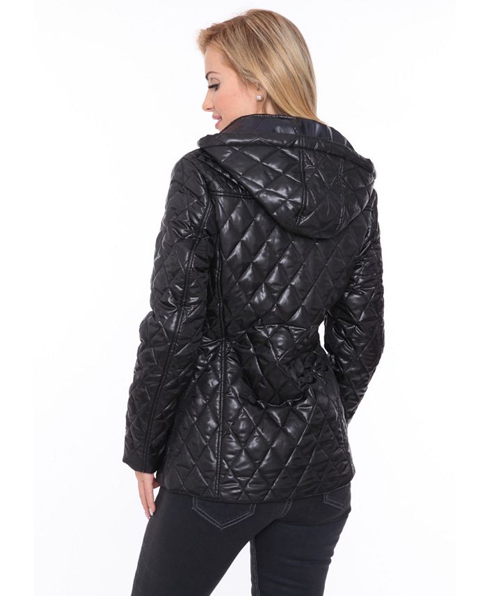 White Mark Shine Women's Puffer Coat Macy's