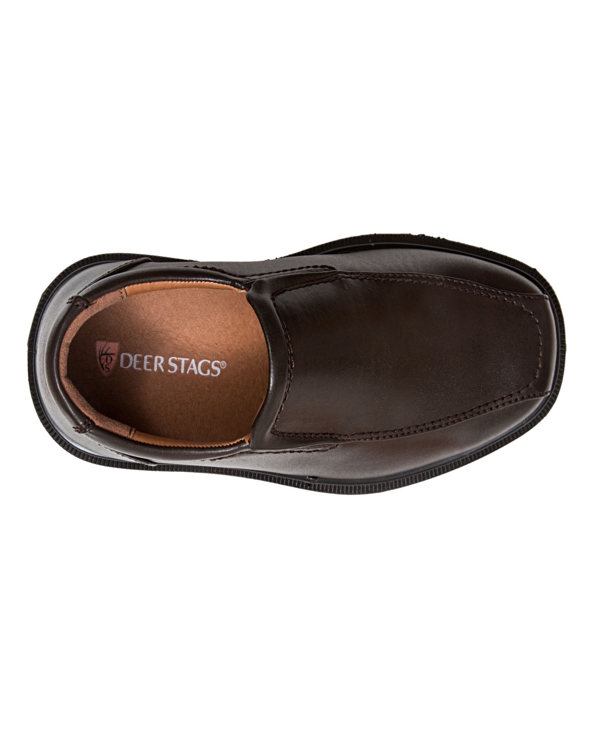 Deer Stags Toddler, Little, And Big Boys Greenpoint Jr Slip-on Shoe In Dark Brown