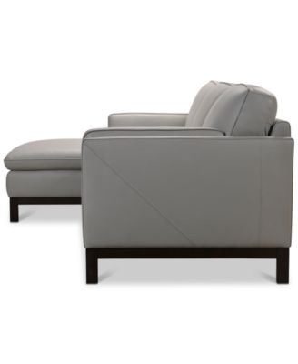 CLOSEOUT! Virton 2-Pc. Leather Chaise Sectional Sofa, Created for Macy's