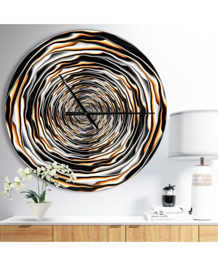 Design Art Designart Oversized Modern Round Metal Wall Clock & Reviews - Home - Macy's