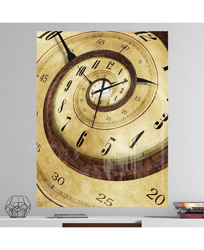 Design Art Designart Oversized Contemporary Metal Wall Clock Macy's