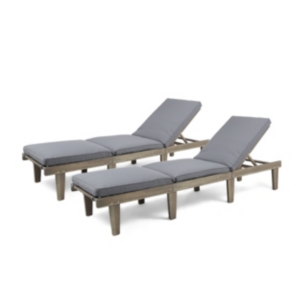 NOBLE HOUSE ARIANA OUTDOOR CHAISE LOUNGE, SET OF 2