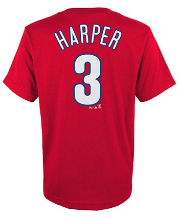Majestic Big Boys Bryce Harper Philadelphia Phillies Official Player T-Shirt  - Macy's