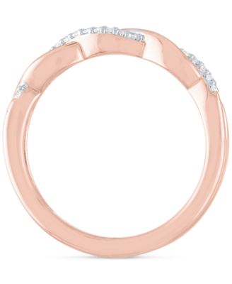 Diamond Bridal Set (1/4 ct. t.w.) in 14k Rose Gold Over Sterling Silver