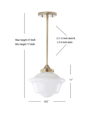 Kurtz 9.5" Adjustable Drop LED Pendant