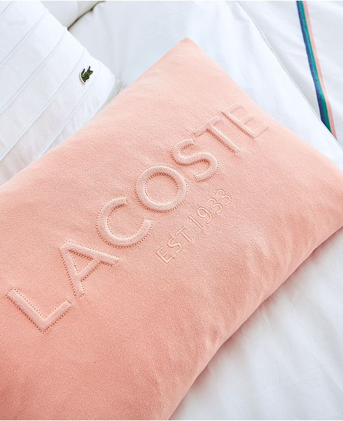 Lacoste bed pillows clearance