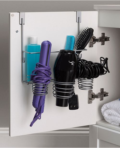 Home Basics Steel Over The Cabinet Hairdryer Holder Reviews