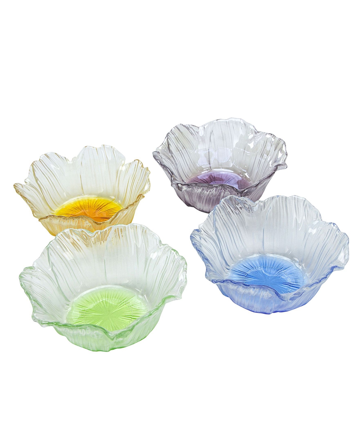 Dessert Bowls With Assorted Colors, Set Of 4 - Open Misce