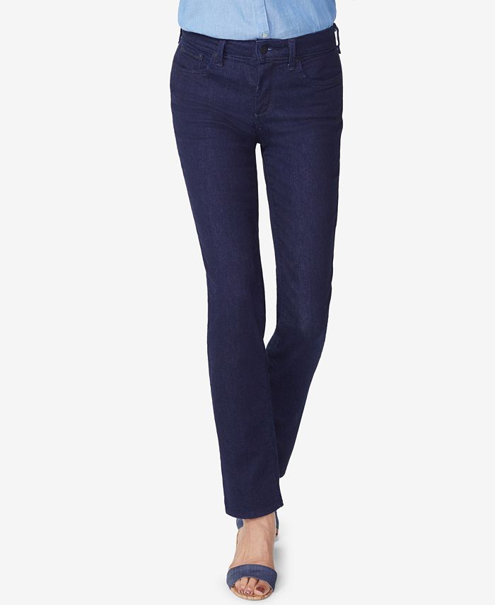 NYDJ Women's Petite Size Sheri Slim Clear Coated Jeans, Black, 16P at   Women's Jeans store