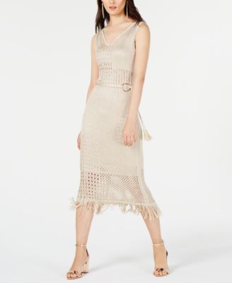 fringe dress midi