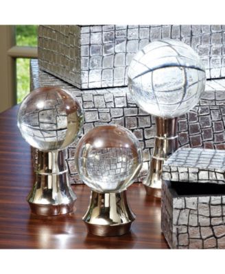 Global Views Set of 3 Tiered Ball Stands - Macy's